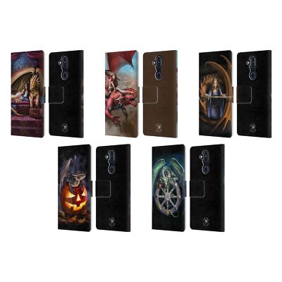 OFFICIAL ANNE STOKES DRAGONS 5 LEATHER BOOK WALLET CASE COVER FOR NOKIA PHONES