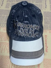 Jamont Baseball Men Cap Hat Gray Retro AdjustableStrap Fashion Brown Embroidered