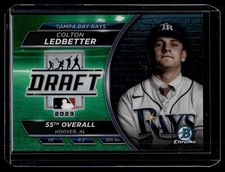 Colton Ledbetter 2023 Bowman Draft Night Chrome Green Refractor Card /99 #BDN-6