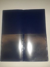 Lottery ticket holder new type blue leather look(horizontal pock) -no filler