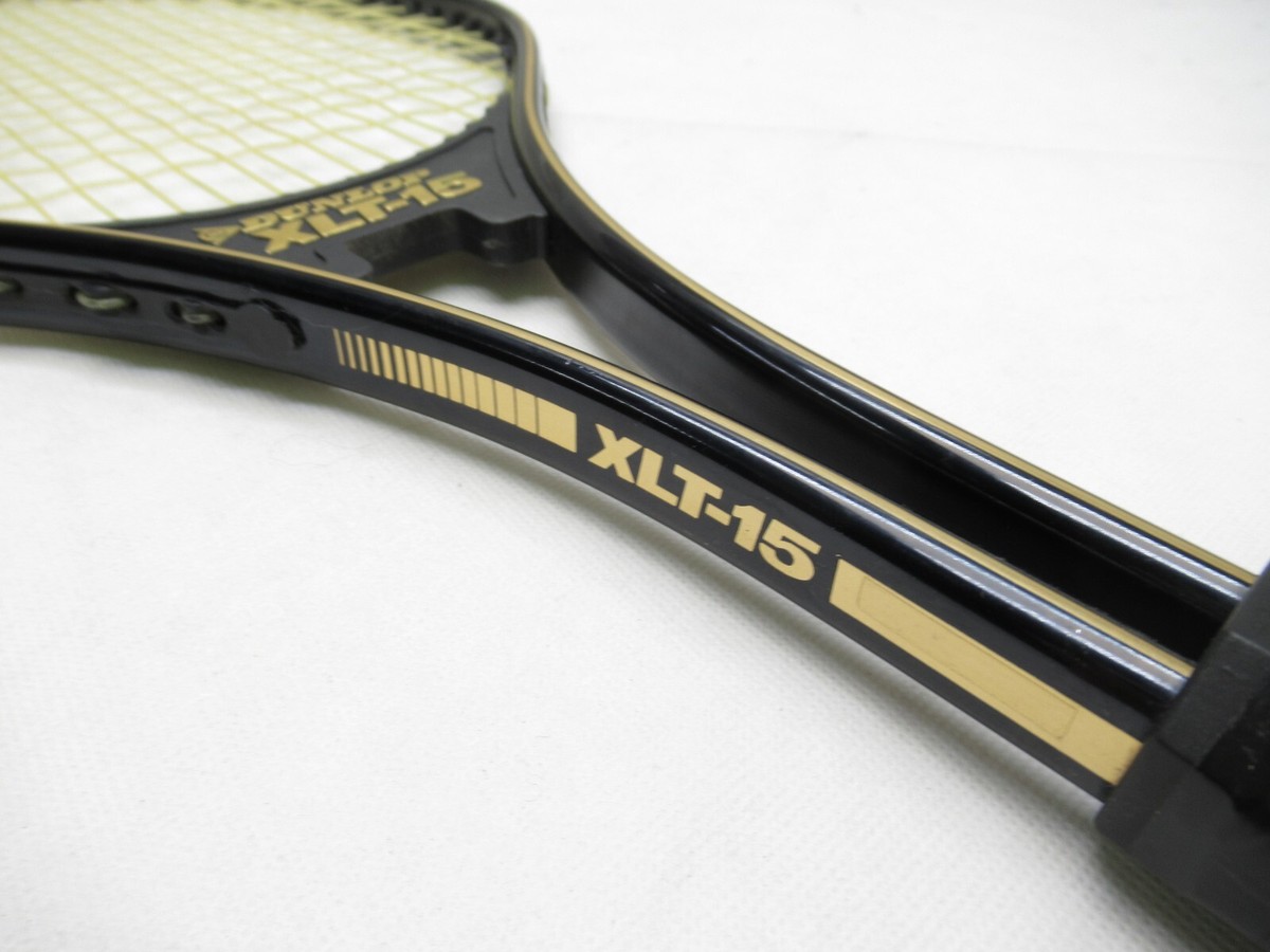 Raquette De Tennis Vintage DUNLOP XLT-15 En Aluminium - Taille Manche 4 5/8 - Neuf Emballé