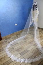 bridal Veil Lace Mantilla Cathedral Wedding lace Veil