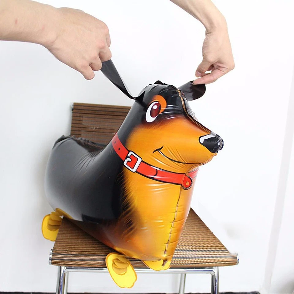 Globos para caminar animales mascotas perros globos, 6 piezas cachorros perros suministros para fiesta de cumpleaños Foto 4 de 4