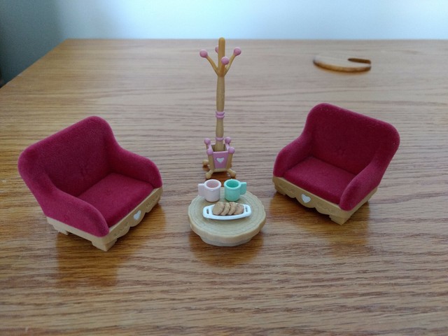 sylvanian families country living room set