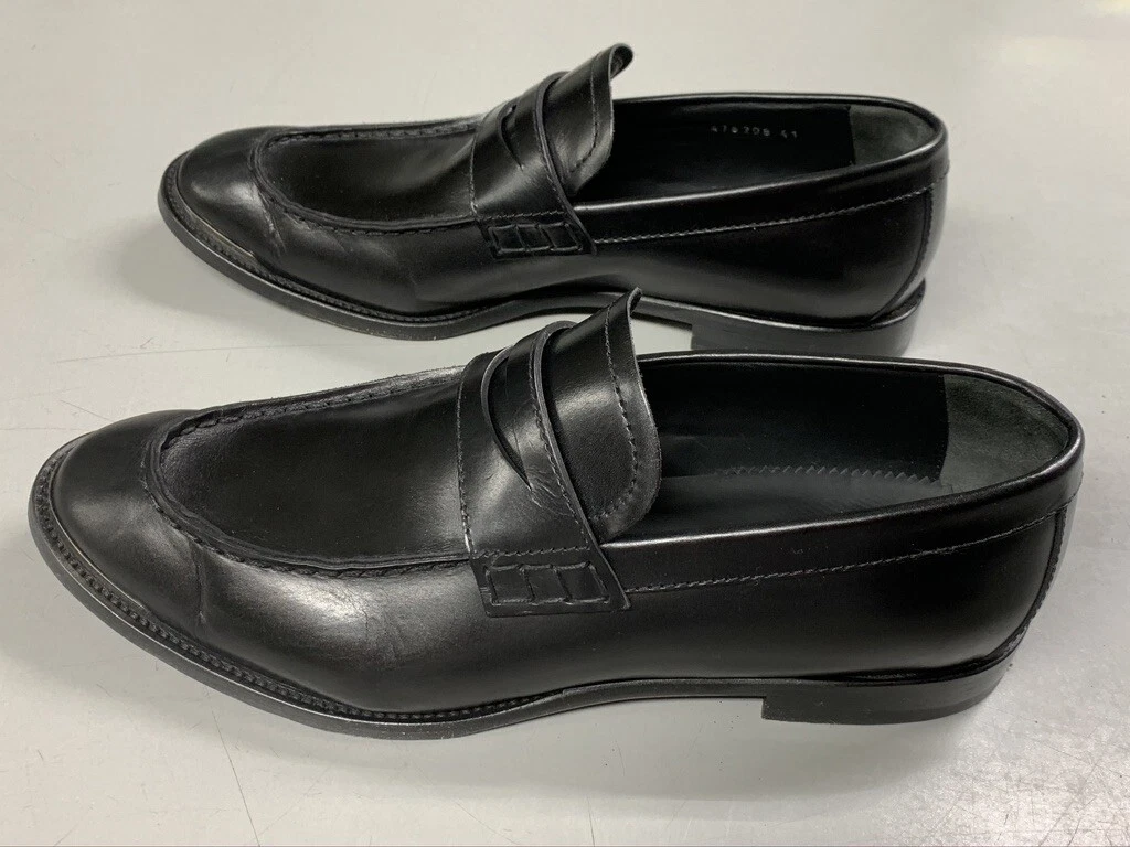 Mocassini slip on Alexander McQueen in pelle nera EU 41 US 8 9