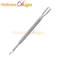 Stainless Steel Cuticle Pusher Remover Spoon Nail Cleaner Manicure Pedicure Tool
