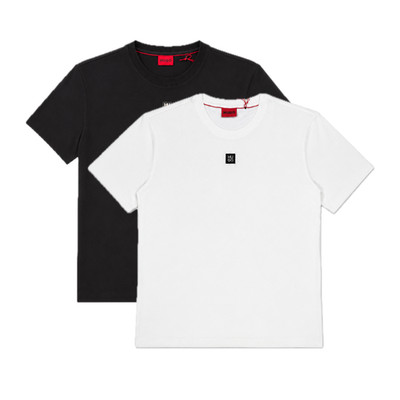 HUGO T-Shirt 'Dalile' schwarz/weiß Herren Shirt 