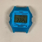 Vintage Timex Men Sport Indiglo Blue Quartz Digital 34mm Watch NO BAND