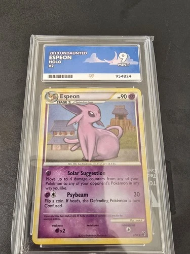 Espeon Undaunted Holo Rare 2/90 Ace 9 HGSS POP 3 Swirl