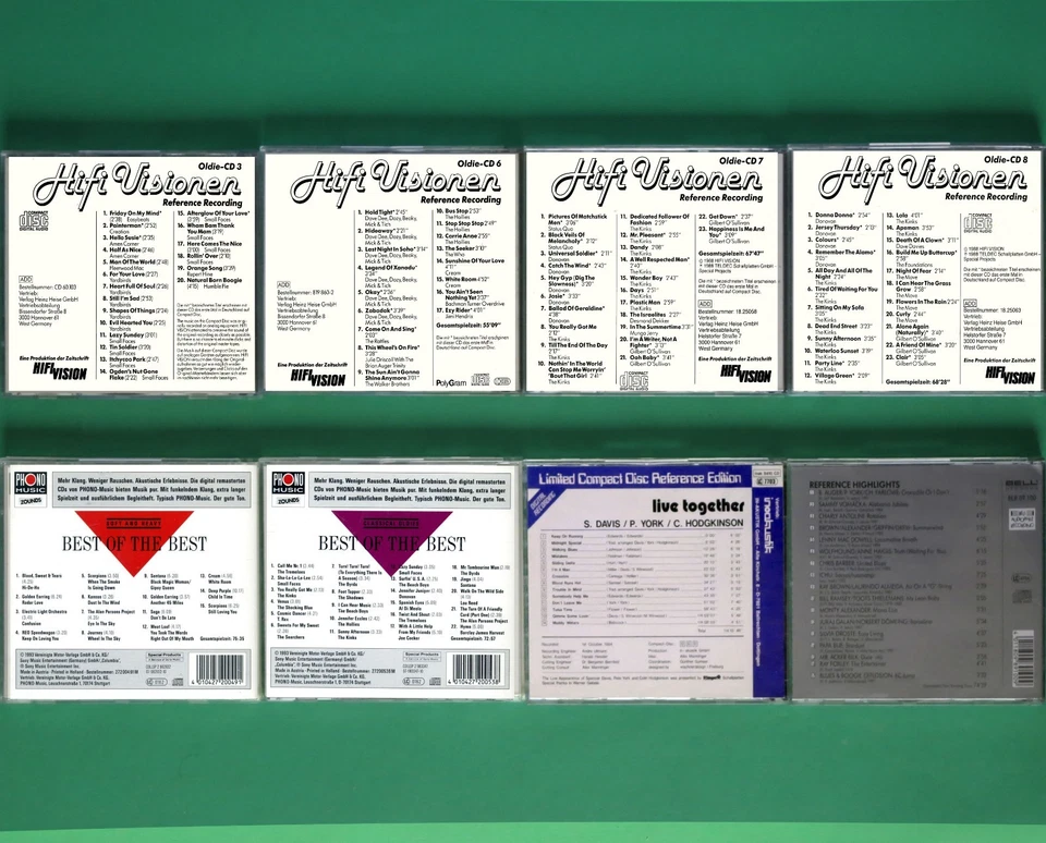 8 CD Reference ☆☆ HIFI VISIONEN Oldies 3 6 7 8 ☆☆ ZOUNDS Best Of Best Vol. 1 + 2 - Bild 3 von 3