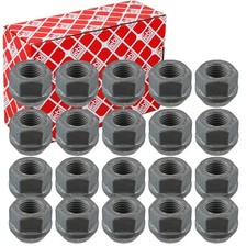 20x FEBI RADMUTTERN SATZ M14 X 1,5 ZINK-LAMELLEN-BESCHICHTET KEGELBUND F