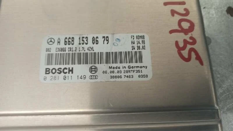 A6681530679 centralina motore per MERCEDES-BENZ VANEO (W414) FURGONETA COMPACTA - Immagine 3 di 4