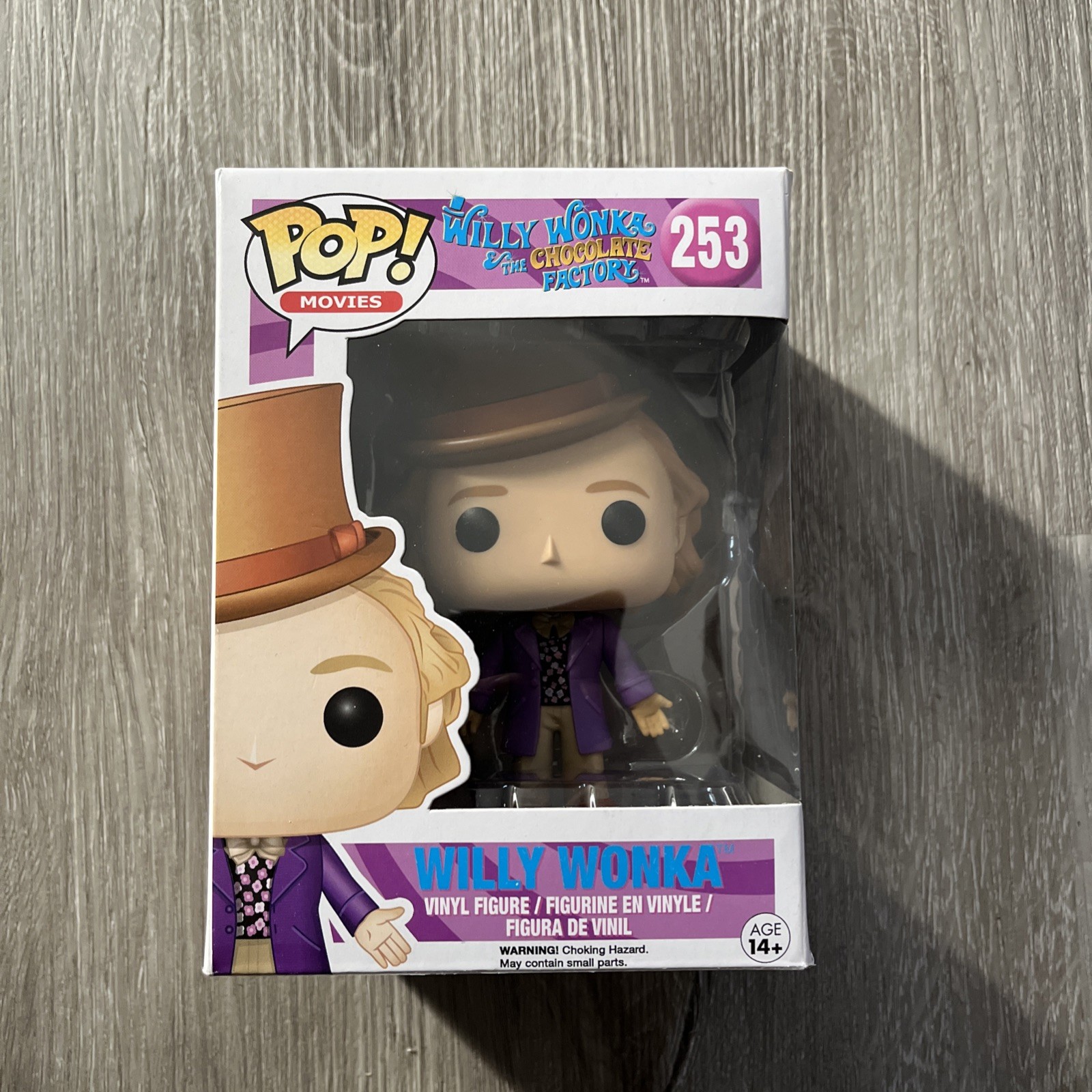 Figura de vinilo de películas Funko Pop Willy Wonka y la fábrica de chocolate #253 abovedada