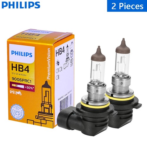 Philips Vision 9006 HB4 OEM Original Halogen Headlight Bulbs 9006PRC1 Pack of 2 - Picture 1 of 7