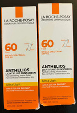  2 La Roche-Posay Anthelios Light Fluid Sunscreen For Face SPF 60