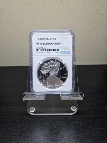 1998-P American Silver Eagle NGC PF70 Ultra Cameo #6550552-023