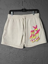 Playboy by PacSun Sweatpant Drawstring Shorts Pockets PB Surf Club Logo Small