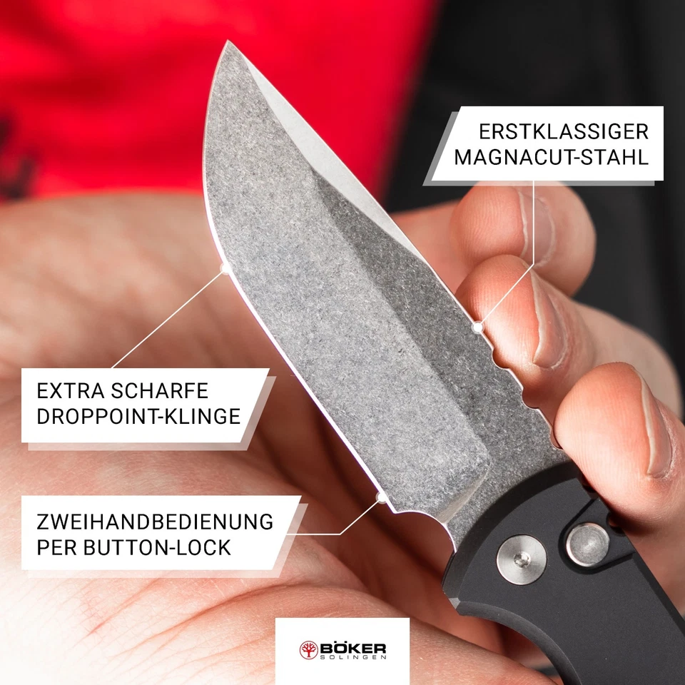 BÖKER Mini Redencion 42a Taschenmesser EDC Magnacut Metallgriff Totenkopf 110900 - Bild 3 von 4