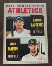 2019 Topps Heritage Rookie Stars Ramon Laureano / Nick Martini # 21