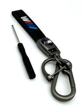 New Bmw M Series Black Leather Metal Keychain Usa Shipping New Bmw M Series Black Leather Metal Keychain Usa Shipping