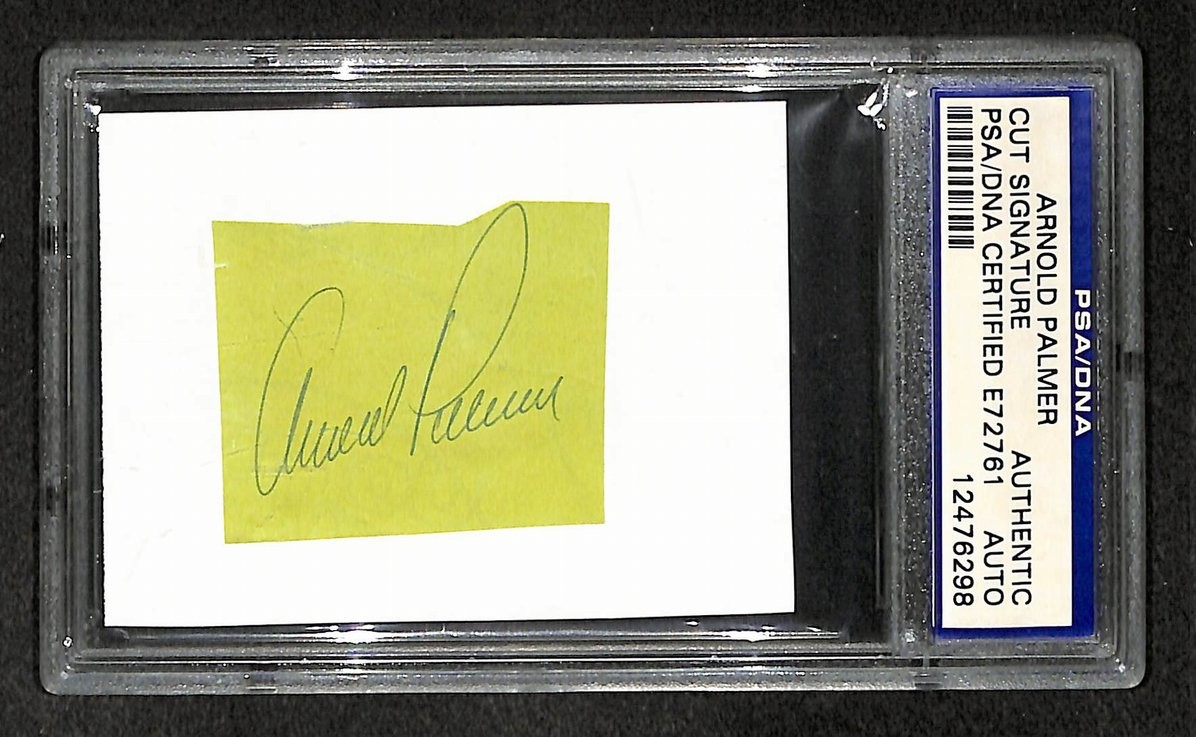 Arnold Palmer Signed/Autographed Cut Signature Golf HOF PSA/DNA 210742