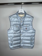 Moncler Men's Gilet Arradon Vest Size 3 M Baby Blue