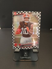 2025 Panini Prizm - Rookies Quinshon Judkins #313 Black & White Checker Prizm SP