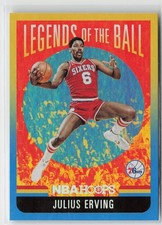 2020-21 Hoops #8 Julius Erving Legends of the Ball