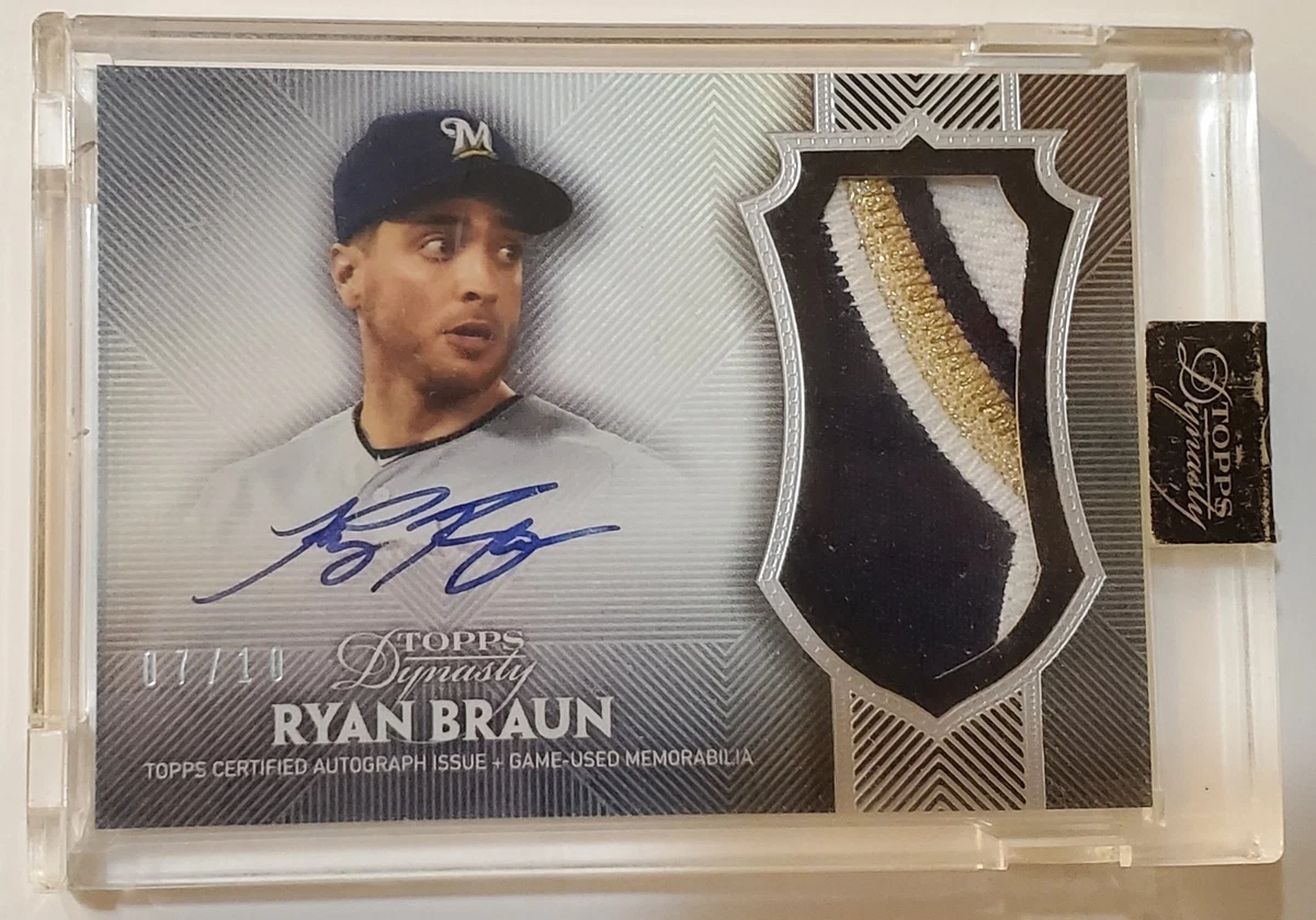 Ryan Braun Milwaukee Brewers Baseball Autographed Sports Trading 