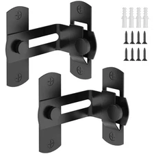 Privacy Latch - 90 Degree Flip Lock for Barns, Windows & More (2 Pack)