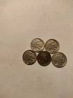 Lot Of 5 Dated Buffalo Nickels
