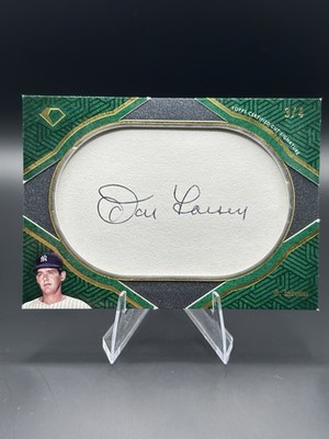 2024 Topps Diamond Icons Don Larsen Cut Signature Auto /4 Yankees 3/4