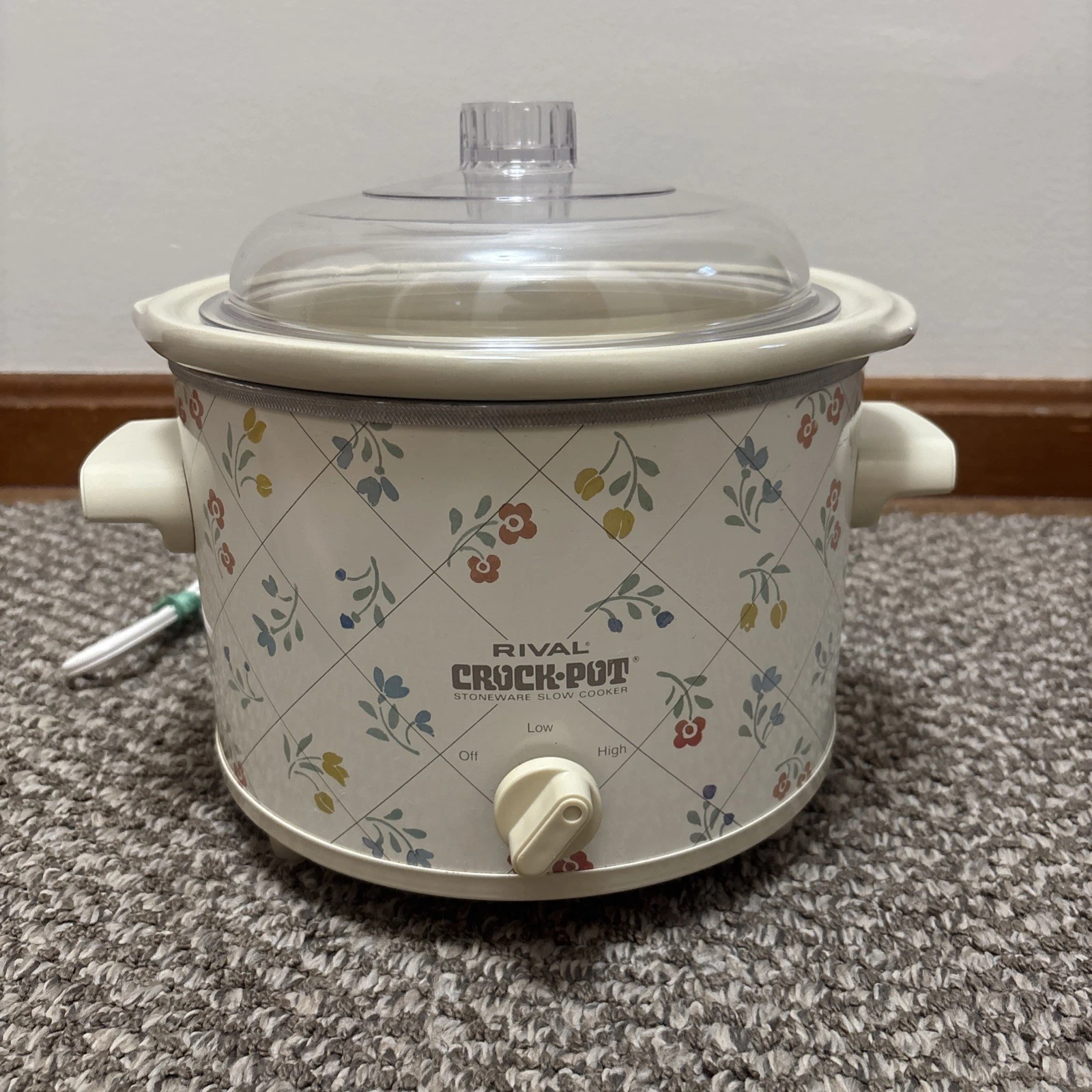 Vtg Rival Select 4 QT Crock Pot #3154 Floral Print Slow Cooker Tested
Opens in a new window or tab