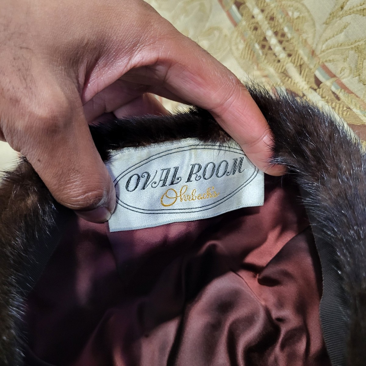 Oval room ohrbachs vintage  50’s mink  hat 50s/60s Vintage Genuine Mink Pillbox Hat – Better Dresses  main image 3