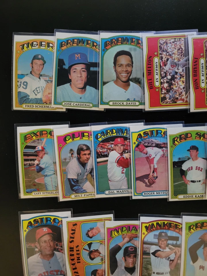 1972 Topps Baseball Lot - EX or Better - Felipe Alou | In Action Cards - Image 2 of 4