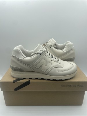 New Balance 576 Made In England Beige Leder Freizeitschuhe UK 4,5
