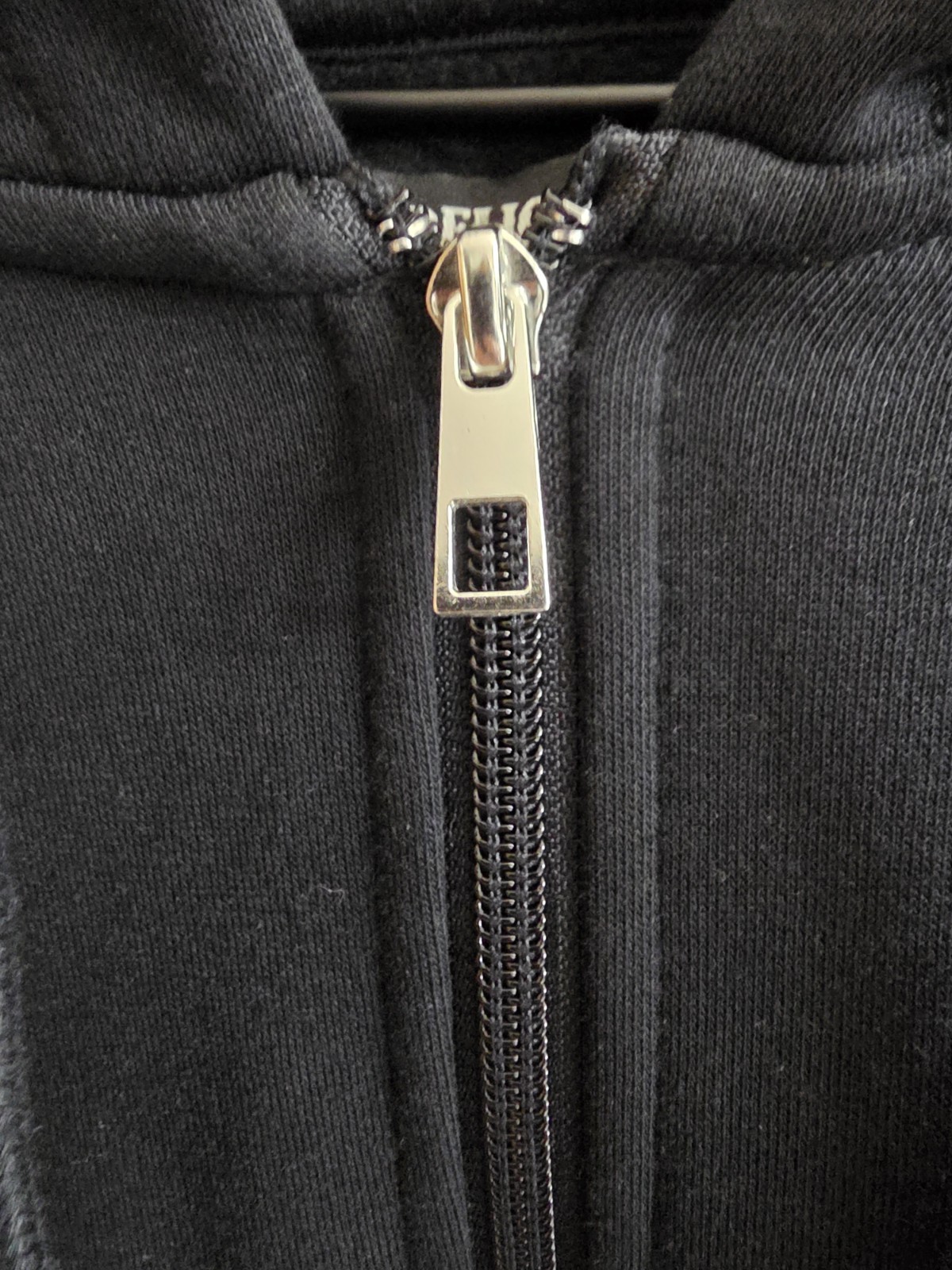 TRUE RELIGION SCRIPT OVAL LOGO HOODIE FULL ZIP SIZE SIZE LARGE BLACK SOFT NWT! thumbnail 4