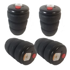 Air Suspension Air Bags Air Springs #2400 Triple Bellow 5" Diameter Set of 4
