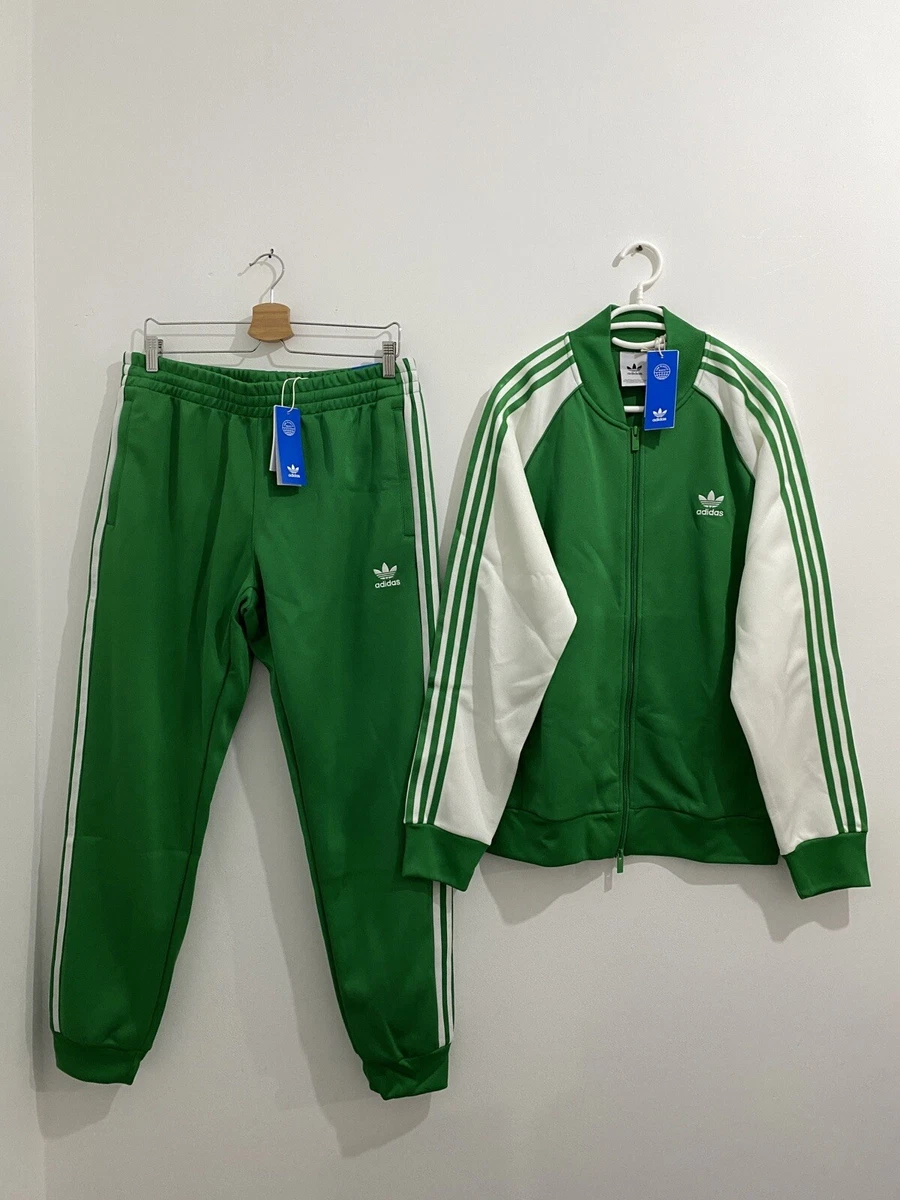 Adidas superstar tracksuit clearance green