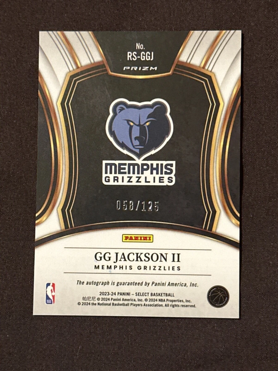 2023-24 Select GG Jackson II Rookie RC Silver Auto /125 Memphis 