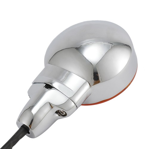 Pair Amber LED Front Turn Signal Light For Harley Touring Electra Tour Glides - Foto 8 di 12