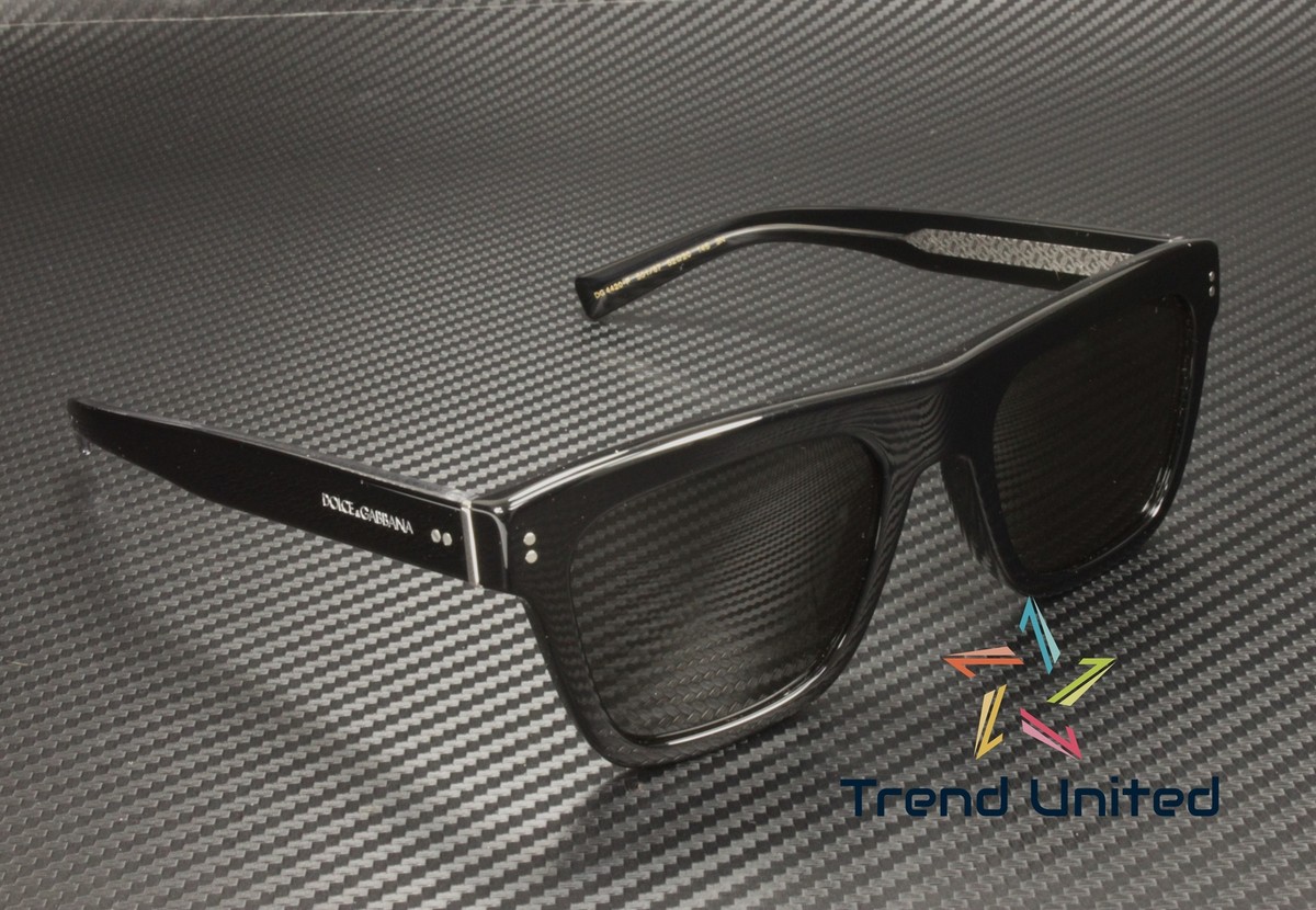 DOLCE & GABBANA DG4420F 501 87 Black Dark Grey 52 mm Men 