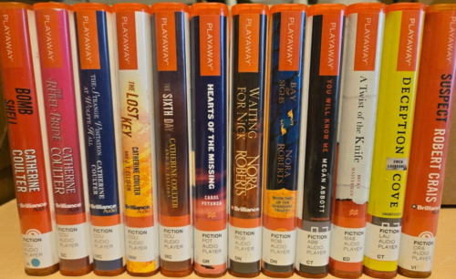 Mystery/ Suspense Playaway Audio Books, Lot of 12 (#148)