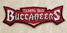 Tampa Bay Buccaneers Name 3.5" Iron On Embroidered Patch Free Tracking!