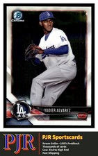 2018 Bowman Chrome #BCP22 Yadier Alvarez Los Angeles Dodgers  BUY 4 - 35% OFF