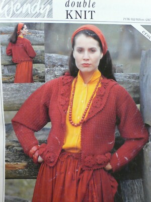 Wendy DK Jacke/Cardigan mit Matrosenkragen Häkelanleitung
