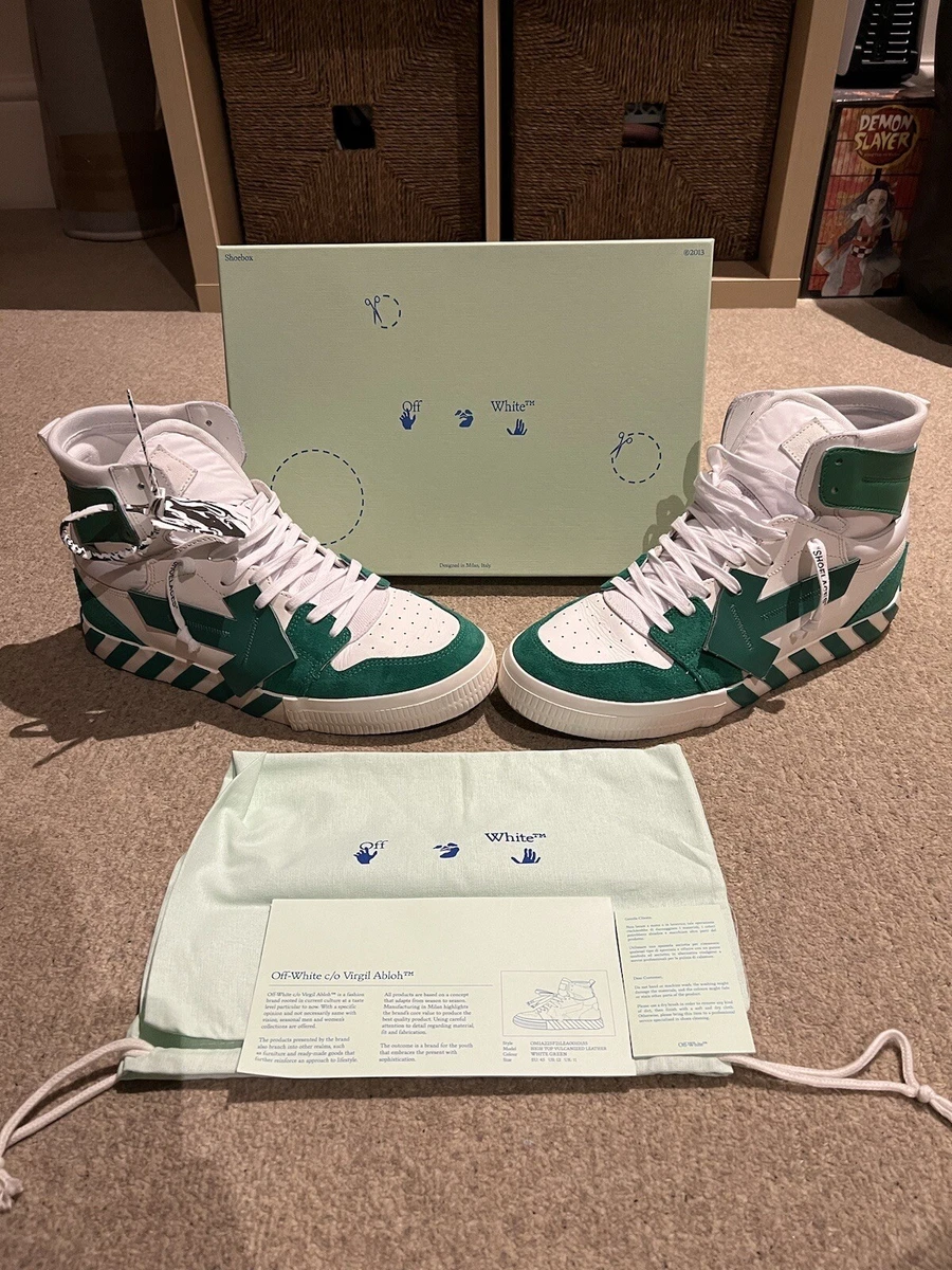 Off white vulcanized store high top sneakers