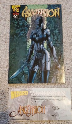 Ascension # 1/2 VF- Wizard Exclusive Top Cow David Finch - COA - Holder