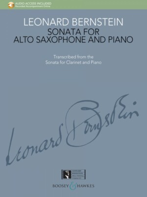 Sonata for Alto Saxophone and Piano Sheet Music Leonard Bernstein 048024754