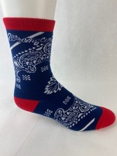 Wrangler Cowgirl Boot Navy Blue Socks